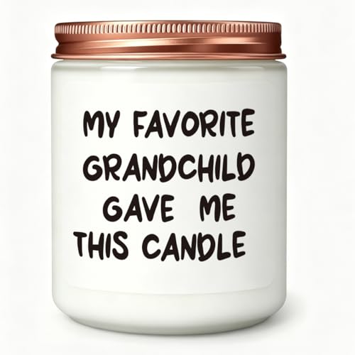 Gifts for Grandma Grandpa Novelty Lavender Scented Soy Candle Gift Unique Christmas Mothers Day Birthday Gifts Happy Retirement Retired Gift for Grandpa Grandma Grandparents - color: Favorite