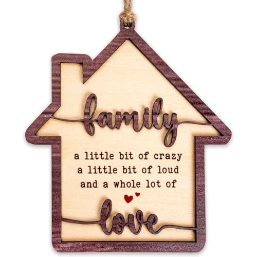 Family Christmas Ornaments 2026 - Beautiful Decoration Ornaments for Christmas Tree - Christmas Decoration for Home and Tree - color: Familylove