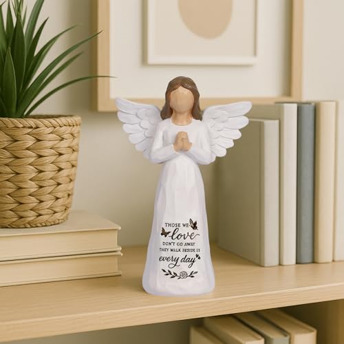 Sympathy Gifts for Loss of Loved One Grief Gift for Women Angel Figurine for Loss of Father Mother Memorial Remembrance Gift Sculpted Hand-Painted Figurines - style: Angels 2