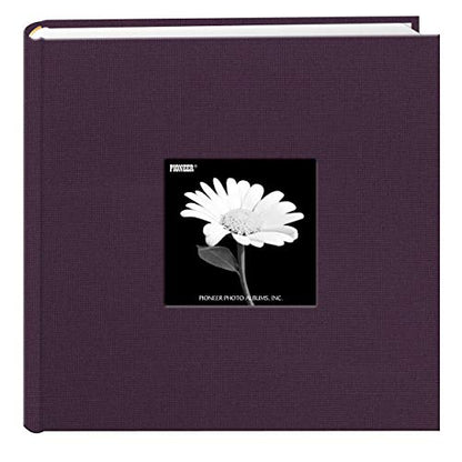 Fabric Frame Cover Photo Album 200 Pockets Hold 4x6 Photos, Wildberry Purple - color: Wildberry Purple, size: 4" x 6" (Pack of 1)