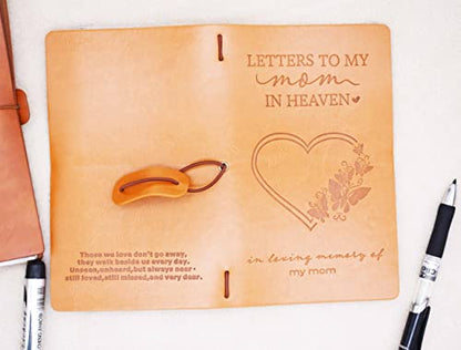 XPL Mothers Day Memorial Remembrance Bereavement Gift-Refillable Travel Photo Diary Journal-Those We Love Don't Go Away-Letters to My Mom in Heaven,In Loving Memory-Sympathy Gifts for Loss of Mom - style: 11-Letters to My mom in Heaven