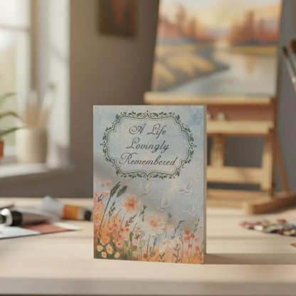 Sympathy Card With Printed Verse Premium A5 Size UK Made