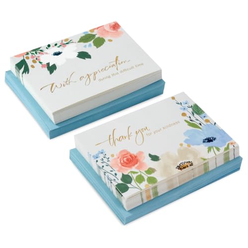 Hallmark Bulk Sympathy Thank You Cards, 50-Pack (With Appreciation)