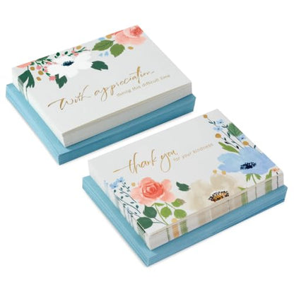 Hallmark Bulk Sympathy Thank You Cards, 50-Pack (With Appreciation)
