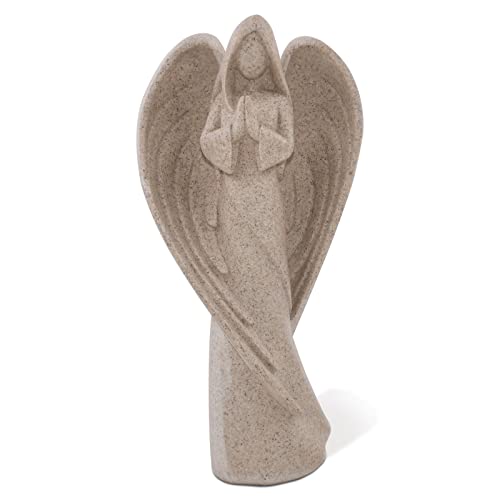 SIMON'S SHOP Praying Angel Statues, 9'' Remembrance Angel Sculpture - color: Beige - Sheltering Wings
