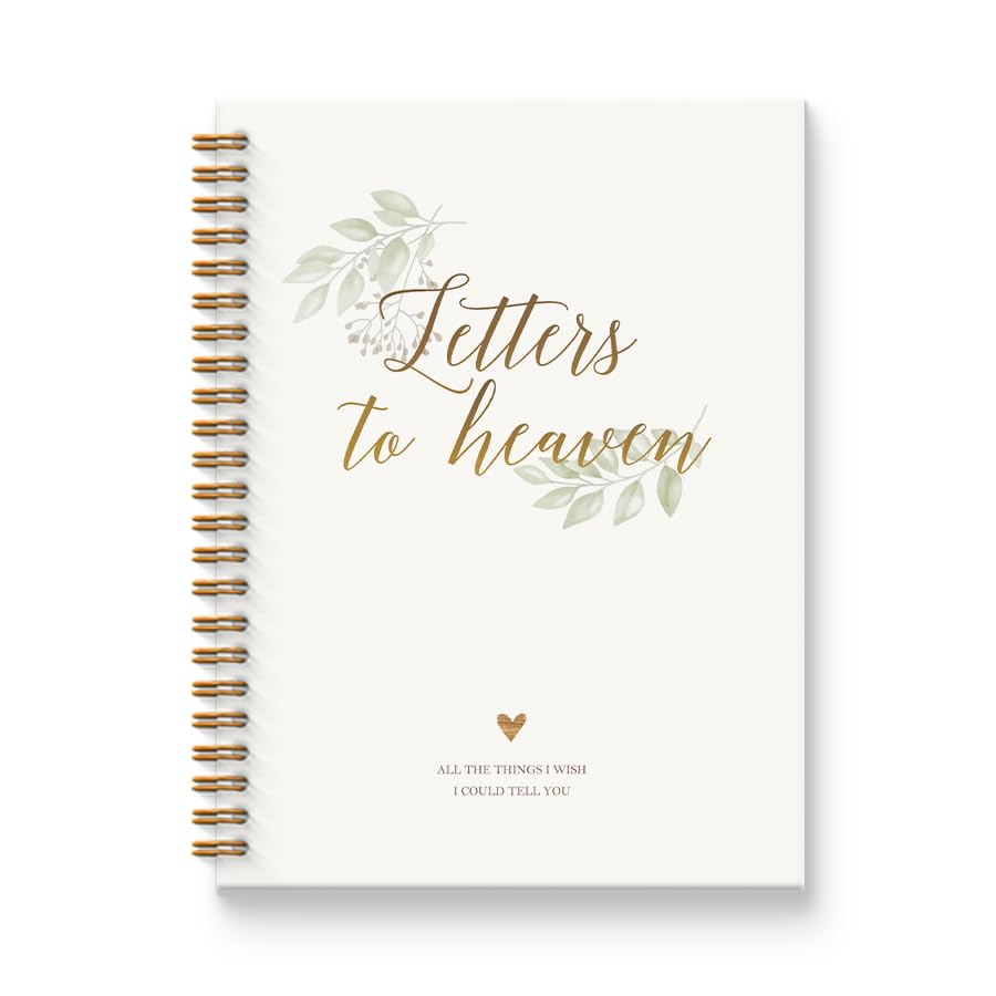 Memorial Gifts Journal for Women Men 5.5x8.4in(White) - color: White