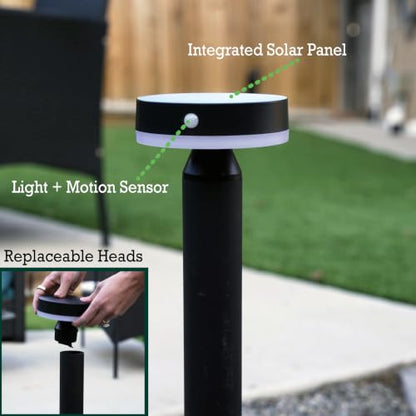 Solar Landscape Lights, Motion Sensor, 2 Modes, 55h Runtime, 4pk - size: In-Ground/Deck - 4 Pack