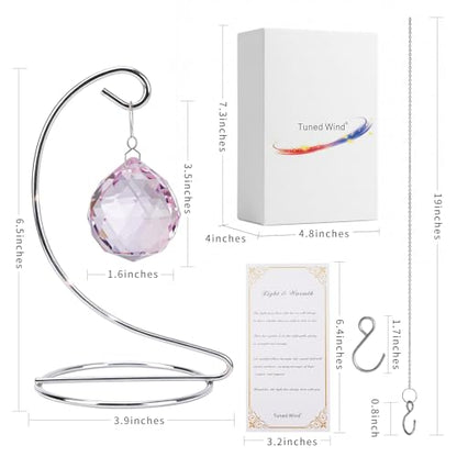 Bereavement Gifts for Loss of Loved One, Hanging Pink Rainbow Maker - color: Pink Ball