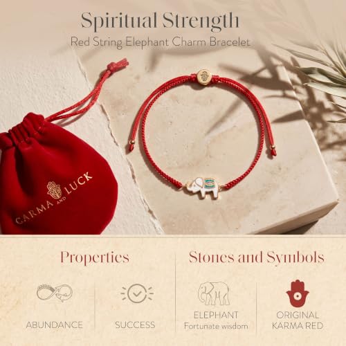 KARMA AND LUCK Adjustable Red String Bracelet for Women | Polished for Versatile, Everyday Elegance - style: Spiritual Strength