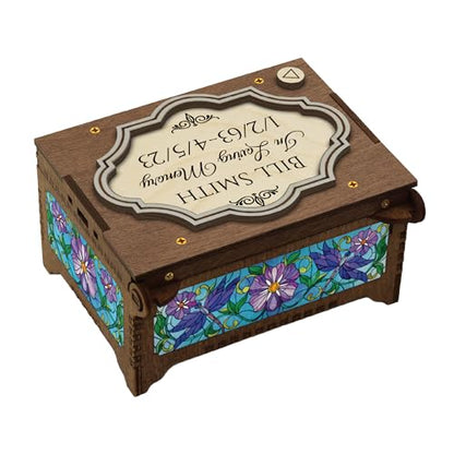 Memorial Custom MP3 Music Box, Voice Recording Or Favorite Song Memory Box, Photo Image Print Inside
