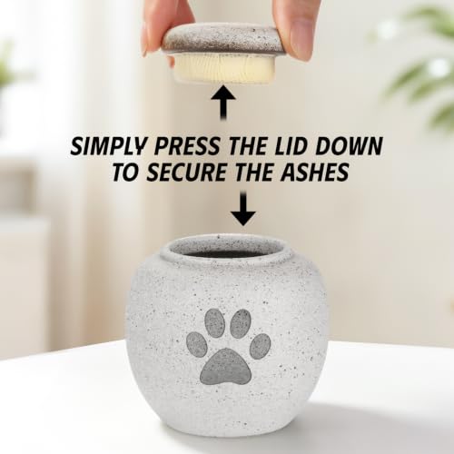 SOITIS Customized Pet Urns for Cat Dog Urns for Ashes 2.76“ Ceramic Pet Urn - color: Custom-2.76" Paw