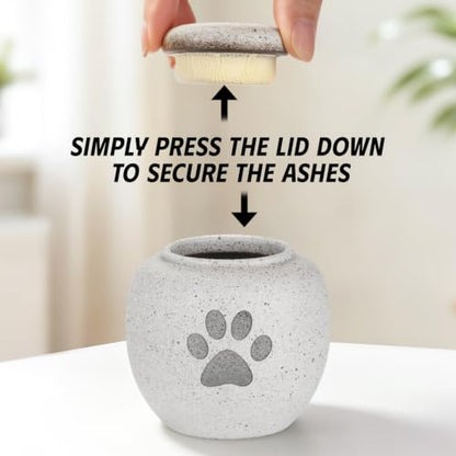 SOITIS Customized Pet Urns for Cat Dog Urns for Ashes 2.76“ Ceramic Pet Urn - color: Custom-2.76" Paw