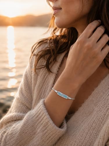 YYB Urn Bracelet for Ashes Hummingbird/Dragonfly/Butterfly/Sunflower Turquoise Locket Bracelet Cremation Memorial Jewelry Mothers Day Gifts for Women - color: Dragonfly