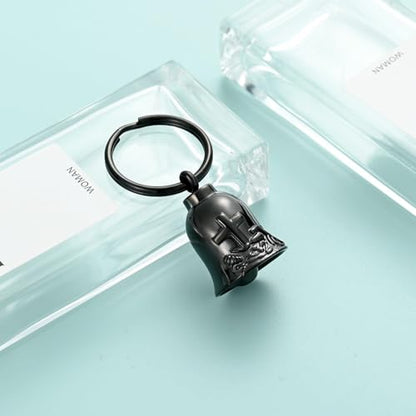 zeqingjw Bell Cremation Keychain for Ashes Holder Cross Motorcycle Cremation Jewelry Urn Keychain Keepsake Ashes Jewelry - color: Customize-keychain