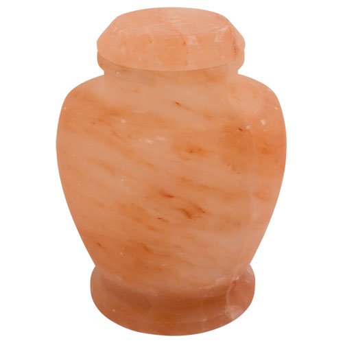 Carpel Himalayan Rock Salt Biodegradable Urn for Ashes, Eco Urn for Sea or Earth Burial, Adult Sized Cremation Urn, 10.5 Inches High - color: Carpel - Large
