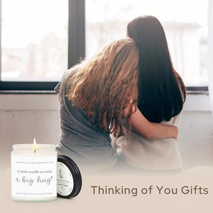 Thinking of You Gifts for Women, Big Hug Candle Get Well Candle | Sympathy, Cheer Up, Comfort Gifts, Feel Better Inspirational Gift, Send A Big Hug Candle 7Oz Lavender Scented Candle - color: Big Hug Candle