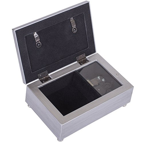 Cottage Garden Loss of Someone Touched Our Lives Jeweled Silver Tone Petite Music Box Plays You Light Up My Life