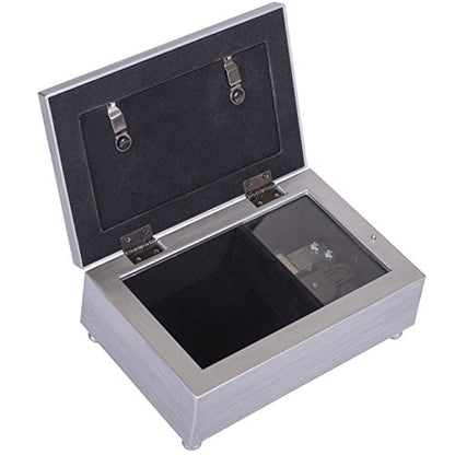 Cottage Garden Loss of Someone Touched Our Lives Jeweled Silver Tone Petite Music Box Plays You Light Up My Life