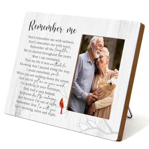 Hanamiya Na Memorial Picture Frame, In Memory of Loved One Gifts, Photo Frames Memorial Gifts Remembrance Gift for Loss of Mom Dad, Bereavement Gift for Loss of Loved One Wooden Picture Frames - color: Multicolour-1299
