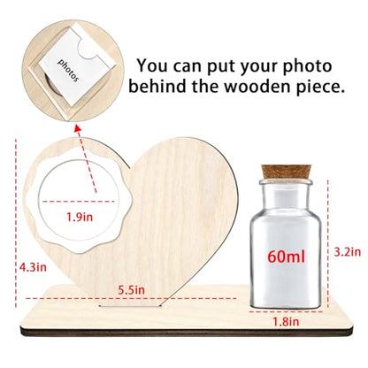 Personalized Loss of Loved One Photo Frame Memorial，Custom lock of Hair Keepsake Jar,Remembrance Bereavement Sympathy Gift for Lost Mom, Dad， Friends, Sisters, Grandparents (heart) - style: heart
