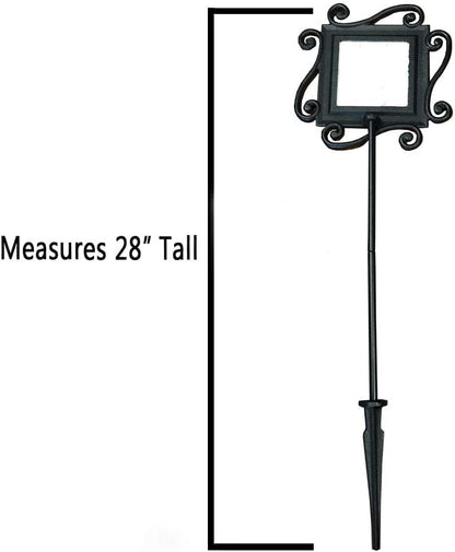 GiftsForYouNow Personalized Paw Prints On Our Hearts Garden Stake, 28' x 8.5', Wrought Iron with Decorated Ceramic Tile
