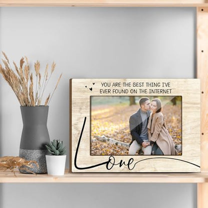 Couple Picture Frame Wooden Pictures Dispaly Gifts for Couples Picture Frames for Desk Things to Get Your Girlfriend Modern Photo Frame Couple Things Photo Gifts Pictures Frames 4x6 - Jk0255 - color: XK14