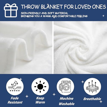 Ships Next Day, Custom Memorial Sympathy Gifts for Loss of Mom Dad Grandma Grandpa - Printed in USA, Hugs from Heaven Flannel Blanket, in Memory of Gifts, Condolence Bereavement Remembrance Gifts - size: customize now
