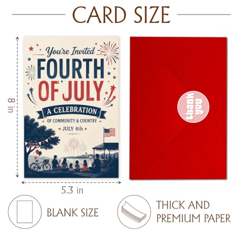 250 Years of Freedom Greeting Card with Red Envelope, 1776-2026 Patriotic American Flag Independence Celebration Card, USA Anniversary Card for Veterans, Family, Friends - color: american10