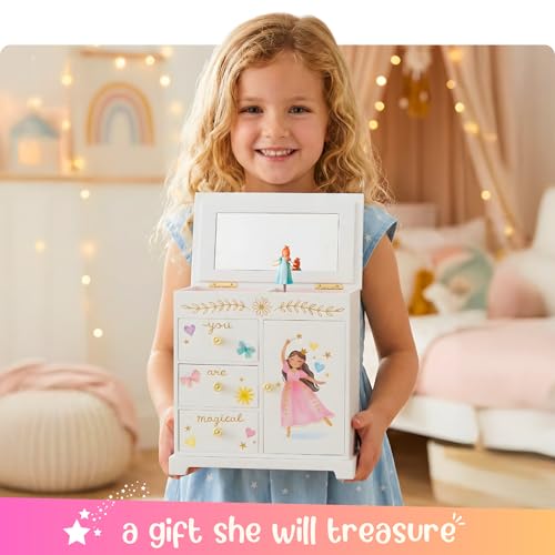 Giggle & Honey® Princess Musical Jewelry Box for Girls - style: Perfect Princess