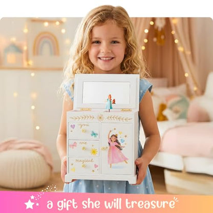 Giggle & Honey® Princess Musical Jewelry Box for Girls - style: Perfect Princess