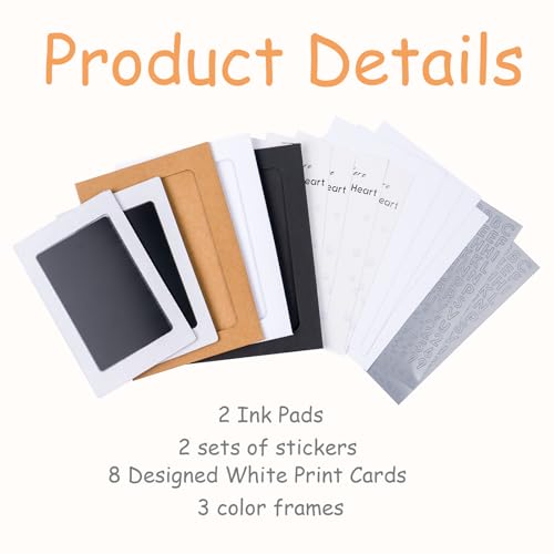 DeerZone Inkless Paw Print Kit,Dog Paw Print Kit,Dog Nose Print Kit - color: Black, size: Small-Medium 2 Pack