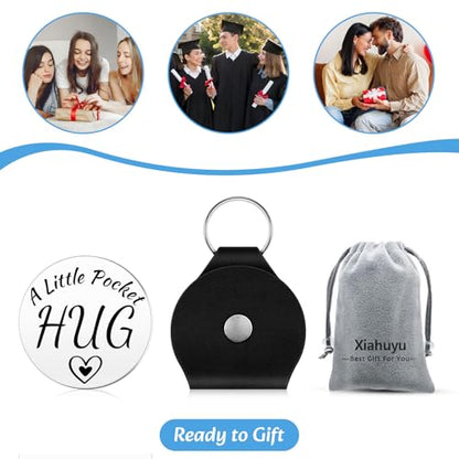 Xiahuyu Memorial Pocket Hug Token Keychain Gifts for Women Men Sympathy Remembrance Gift Bereavement Gifts for Loss of Mom Dad Grandma Grandpa Husband Wife Sister Brother Grief Condolence Gift