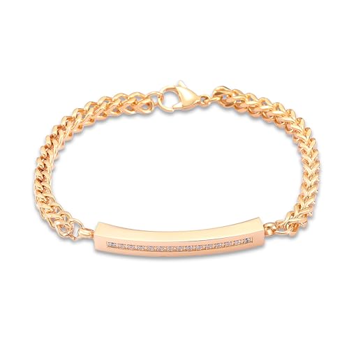 Cremation Urn Cuff Bracelet for Ashes Stainless Steel Crystal Cube Cremation Bangle Keepsake Ashes Jewelry - color: Gold