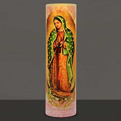 Our Lady of Guadalupe, LED Flameless Devotional Prayer Candle