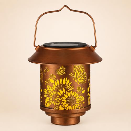 2 Pack Butterflies Solar Lantern Outdoor Hanging Gifts for Women Mom - color: b-Butterfly-2PC
