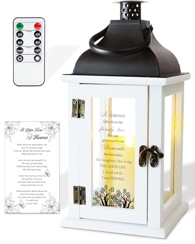 Homemory Memorial Lantern Bereavement Gifts for Loss of Mother Father | Sympathy Remembrance Keepsake with Remote, Condolence Gift for Loss of Loved One, Funeral and Memories - color: Family Tree