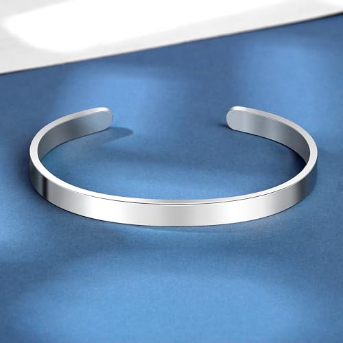 Memorial Gifts for Loss of Mom Dad In Memory of Jewelry Sympathy Bracelet | Bereavement Cuff Secret Message Engraved Grief Gifts for Women - style: Butterfly-A beautiful soul is never forgotten