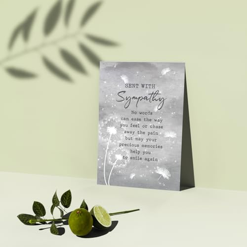 Sympathy Card Loss of Someone, Thoughtful Bereavement Cards, Thoughtful Condolence Cards to Sincerely Comfort Family Friends. - color: #6