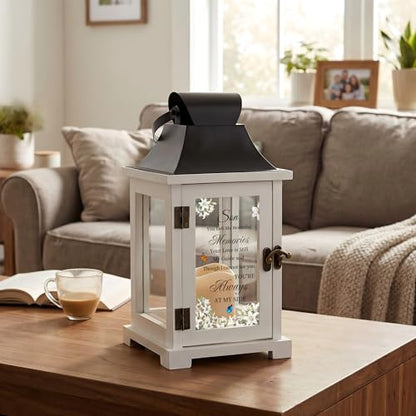Memorial Lantern for Loss of Son Sympathy Gifts Memory Lantern - color: Son
