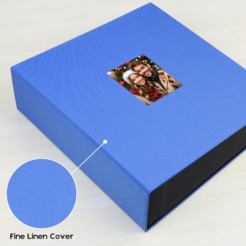 Extra Large Capacity 4x6 Photo Album, Holds 1000 Photos, Blue - color: Blue