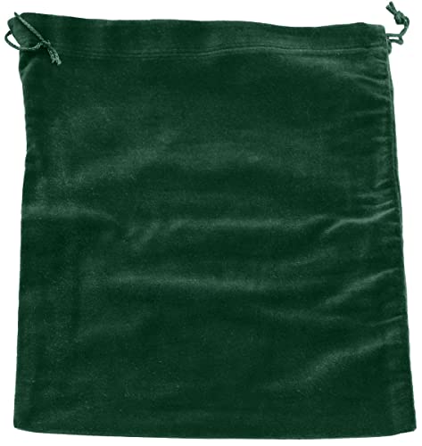 Extra Large Green Velvet Cremains Bag for Ashes - Extra Large Size 13"L x 15"H - for Holding 400 Cubic Inches of Pet or Human Cremains - Includes Plastic Bag for Ashes - color: Green, size: Extra Large