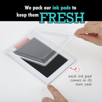Large Inkless Pet Paw Print Kit | Clean-Touch Ink Pads for Dogs | With Frames + Accessories by BabyMushroom - size: Large