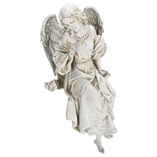 Joseph's Studio by Roman, 12.75" H Sitting Angel Garden Statue, Outdoor Decor