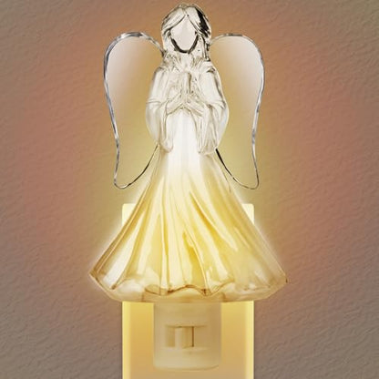 Praying Angel Night Light Plug into Wall with On Off Switch 5w C7 Bulb, Home Decoration for Any Room-Bedroom Bathroom Kitchen Hallway Classroom - style: Angel