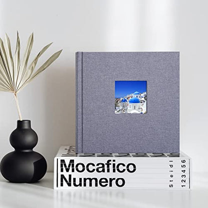 1DOT2 Small Photo Album 4x6, Hold 60 Photos with Memo, Grey - color: Grey, size: 4x6