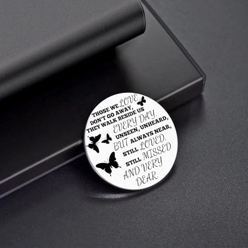 Heigebi Pocket Hug Token Keychain Memorial Gifts for Loss of Loved Sympathy Gifts Bereavement Coin Remembrance Pocket Token - color: Pattern 4