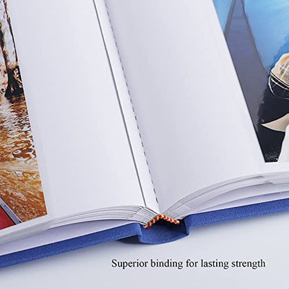 1DOT2 Small Photo Album 4x6, Hold 60 Photos with Memo, Blue - color: Blue, size: 4x6