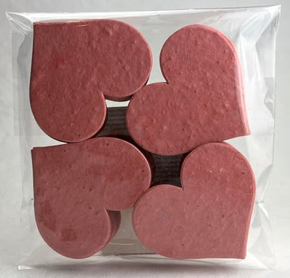 Of The Earth Handmade Paper - Wildflower Seed Paper Large Hearts - Recycled Flower Petals - Bulk Set of 100 (68s Pink Lotka) - color: 68s Pink Lotka
