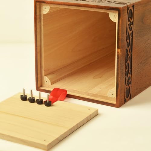 KIMNAG Wooden Cremation Urn for Human Wood Ashes Decorative Box Funeral Urns for Adult Male Female with Burial or Memorial Keepsake (Tree of Life (XL) 250lbs)