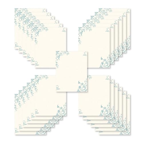 PaperDirect Serene Blue Hue Verona Border Papers, Full Color One-Sided Design, 8.5 x 11, Acid-Free, Ideal for Invitations, Flyers, Newsletters, Scrapbooks, Certificates, Weddings, Cards, 25 Sheets - color: Serene Blue Hue Verona
